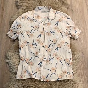 All Saints “Floral” Short Sleeve Shirt